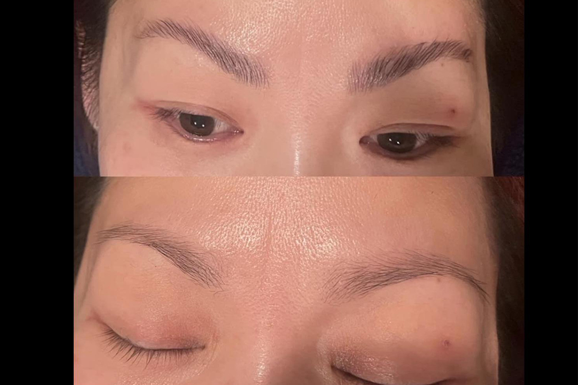 eyebrow tinting